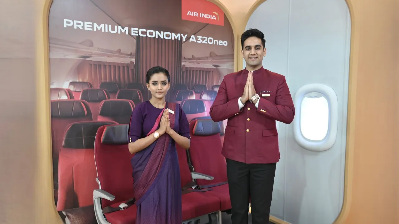 Air India’s Business And Premium Economy Seats, A350 VR Experience On Display At SATTE 2025