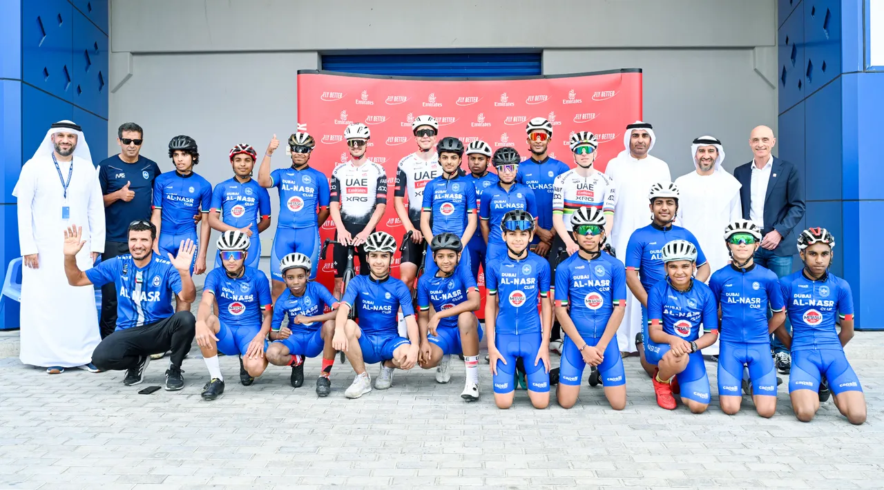Skills and Drills: Emirates and UAE Team Emirates XRG partner up to deliver inspiring coaching clinic for young cyclists