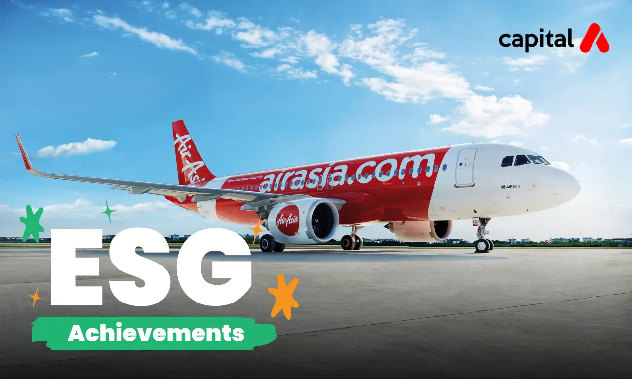 Capital A reaches new heights in ESG Scores as its sustainability strategy and airline efficiency gains pay off
