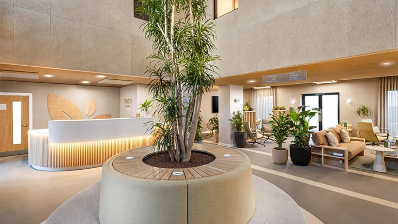 Lobby of voco Zeal Exeter Science Park 