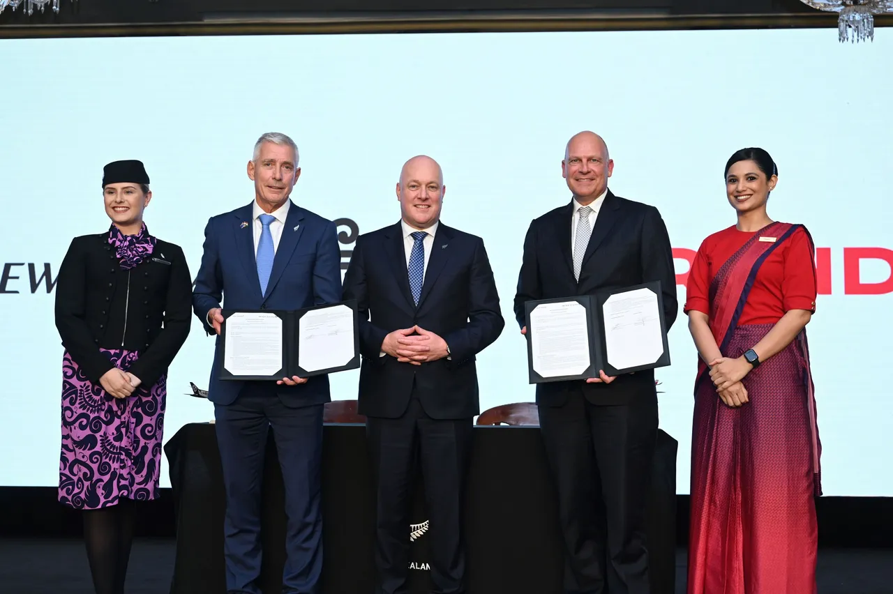 Air New Zealand And Air India Enter New Codeshare Partnership, Sign MoU