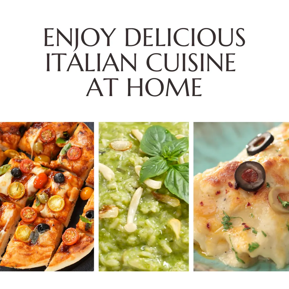 Enjoy delicious Italian cuisine at home