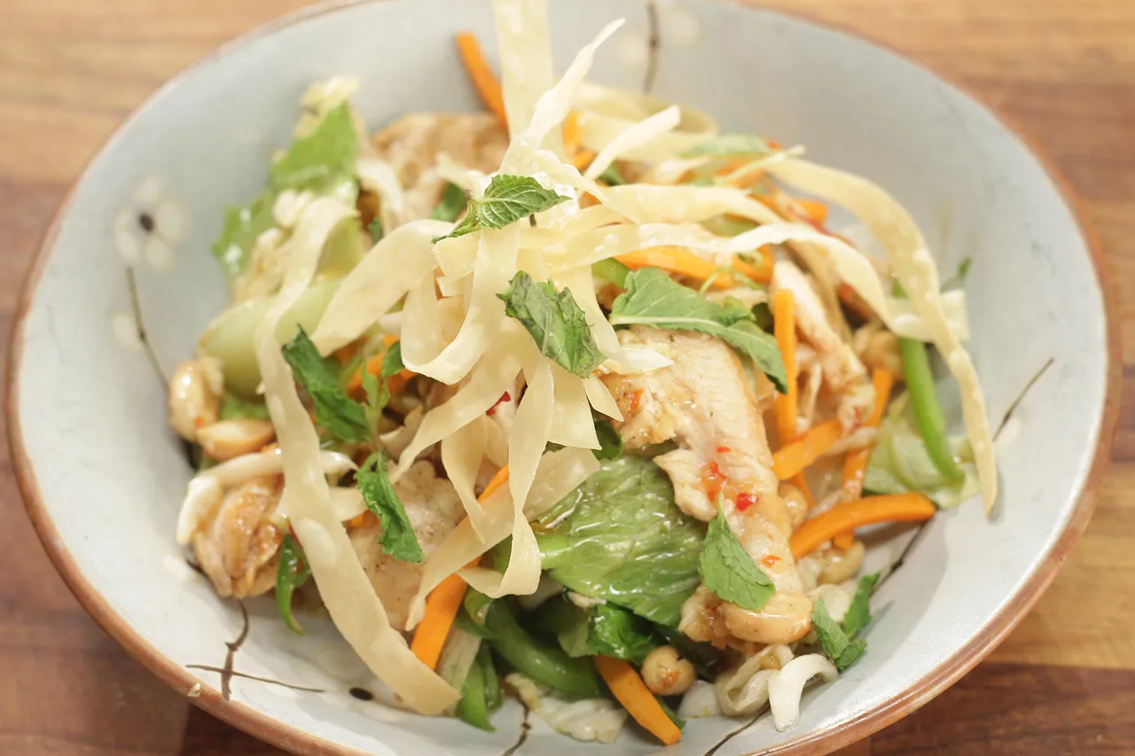 Crispy Asian Chicken Salad - YT