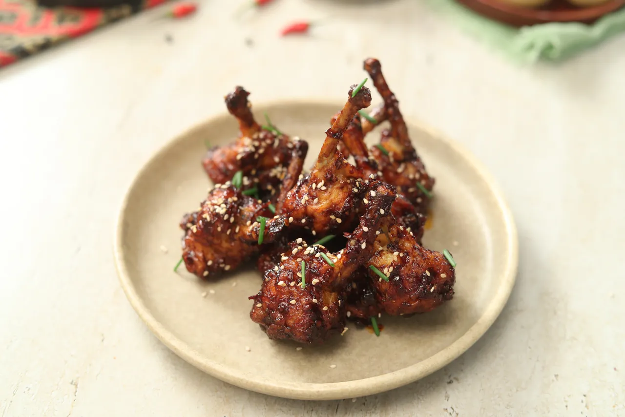 Crispy Korean Chicken Lollipops - YT