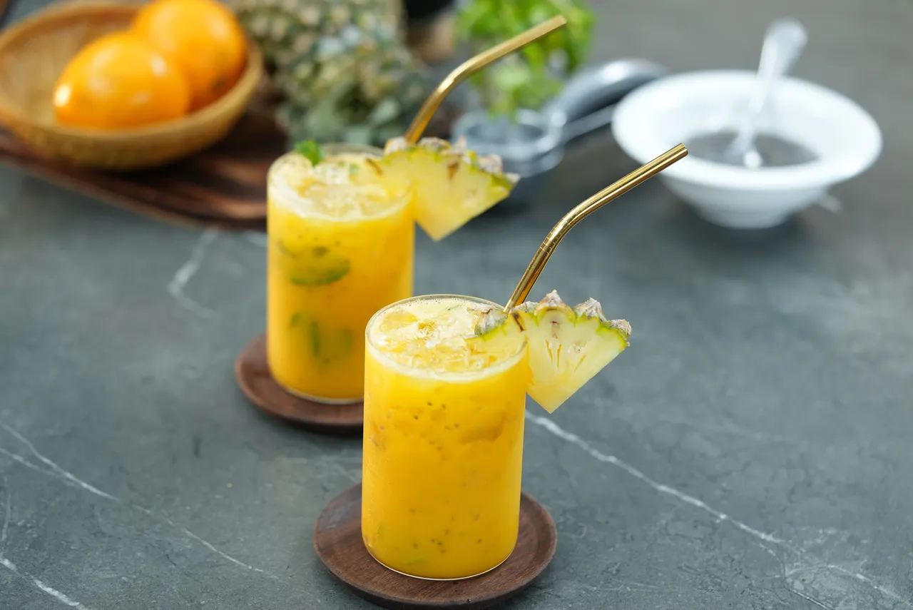 Orange Pineapple Chia Drink
