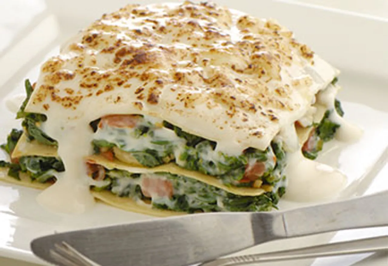 Spinach and Mozzarella Lasagne