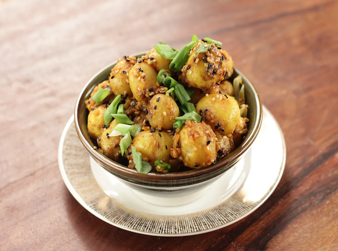 Masala Sesame Potatoes 