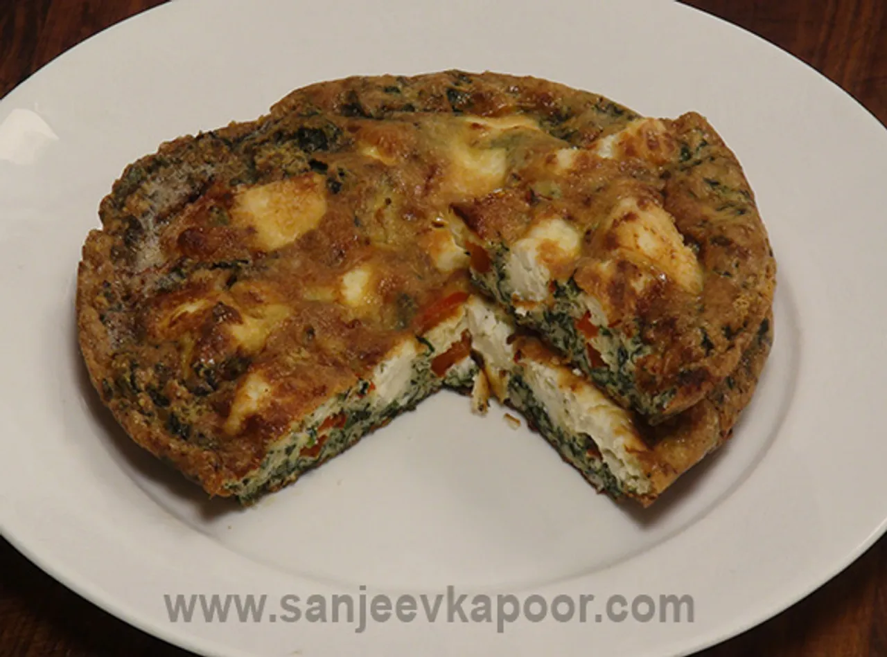 Spinach and Paneer Frittata