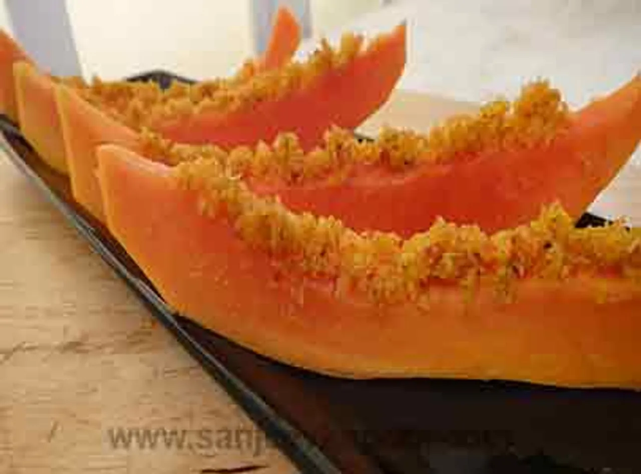 Papaya Coconut Boats