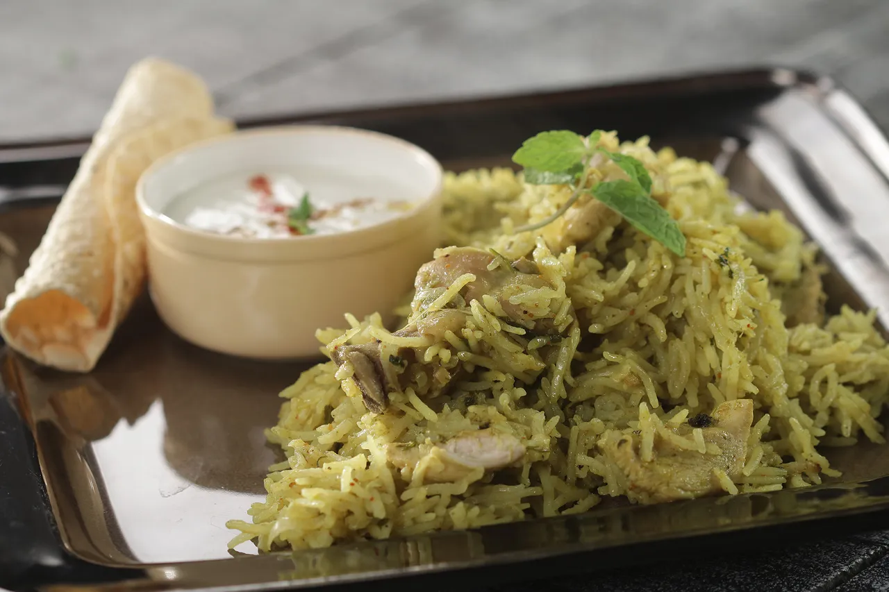 Pudina Chicken Pulao