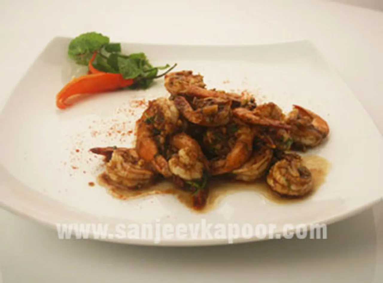 Sweet And Sour Prawns (Parsi Style)