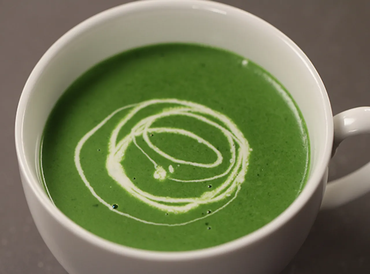 Cream of Spinach Soup-SK Khazana