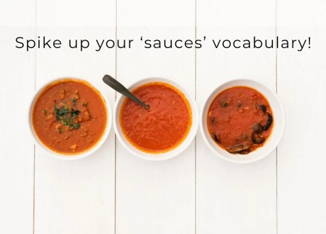 Spike up your sauces vocabulary