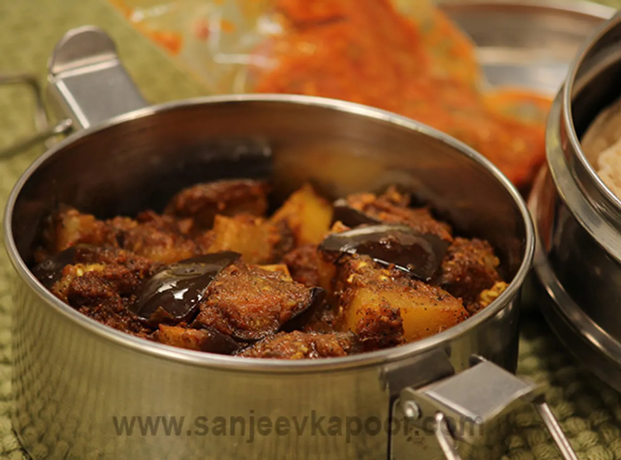 Baingan Aloo Sukhi Sabzi