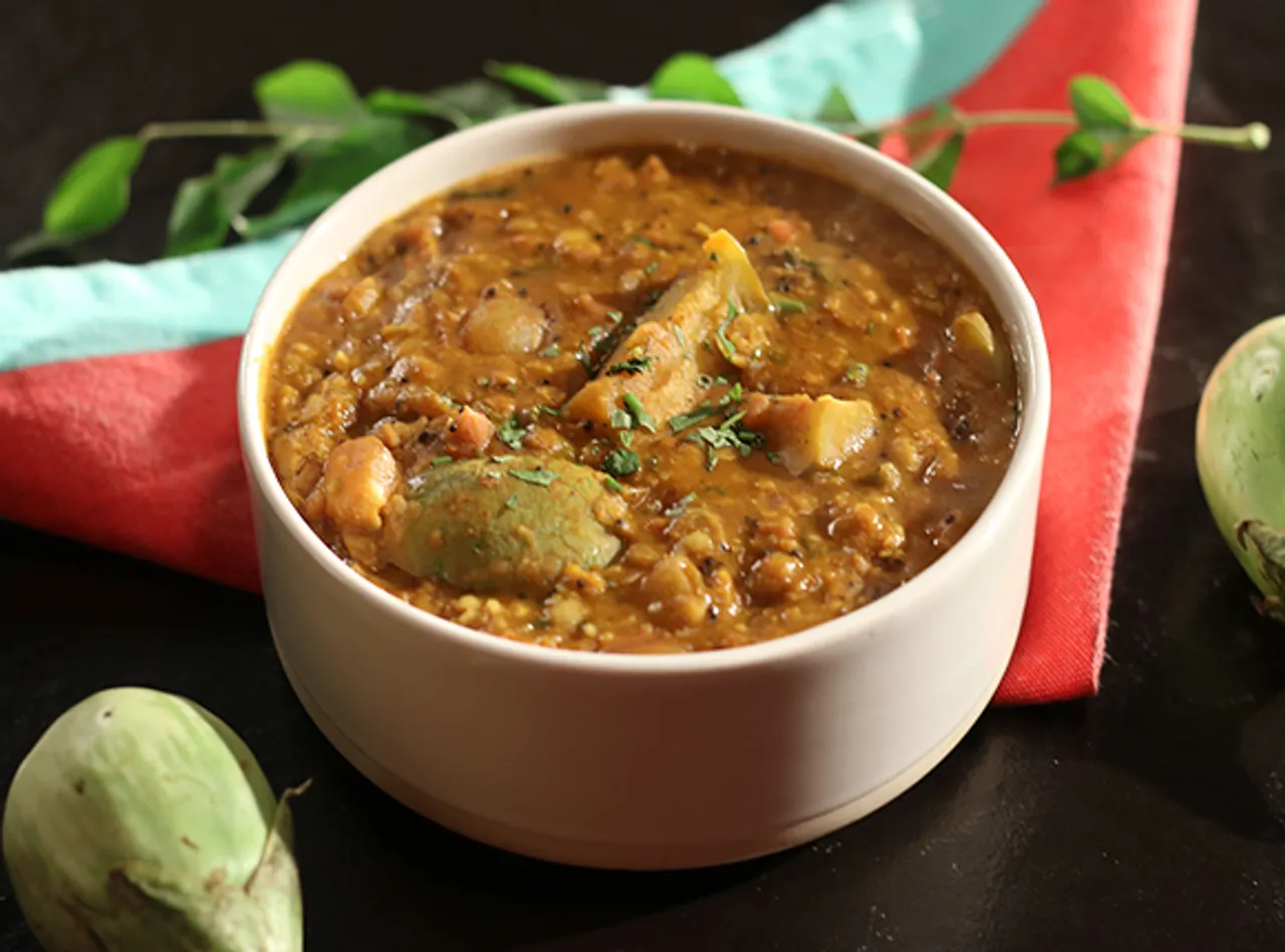 BAINGAN KA SAMBHAR- SK Khazana