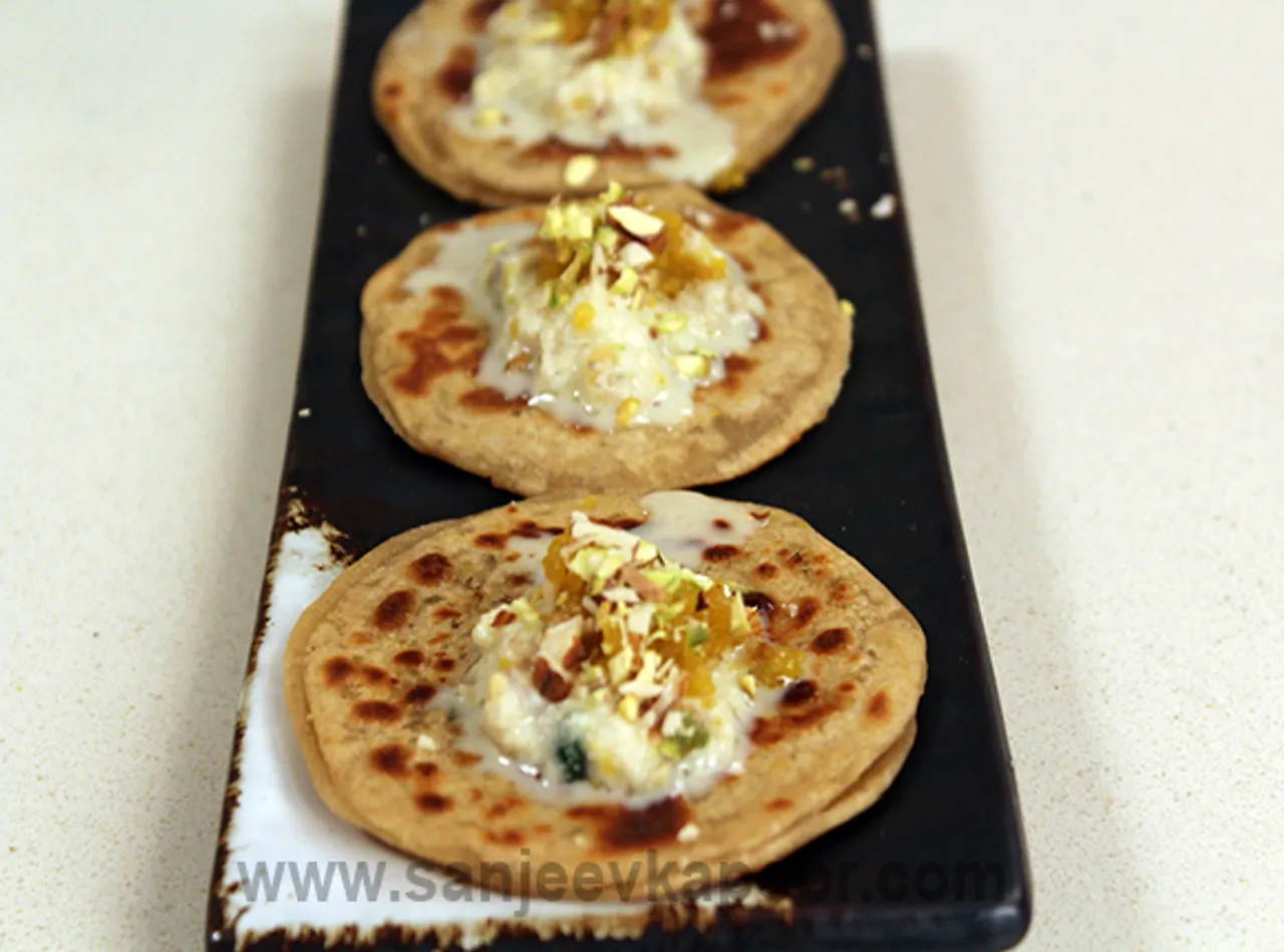 Motichoor Parantha with Rabdi