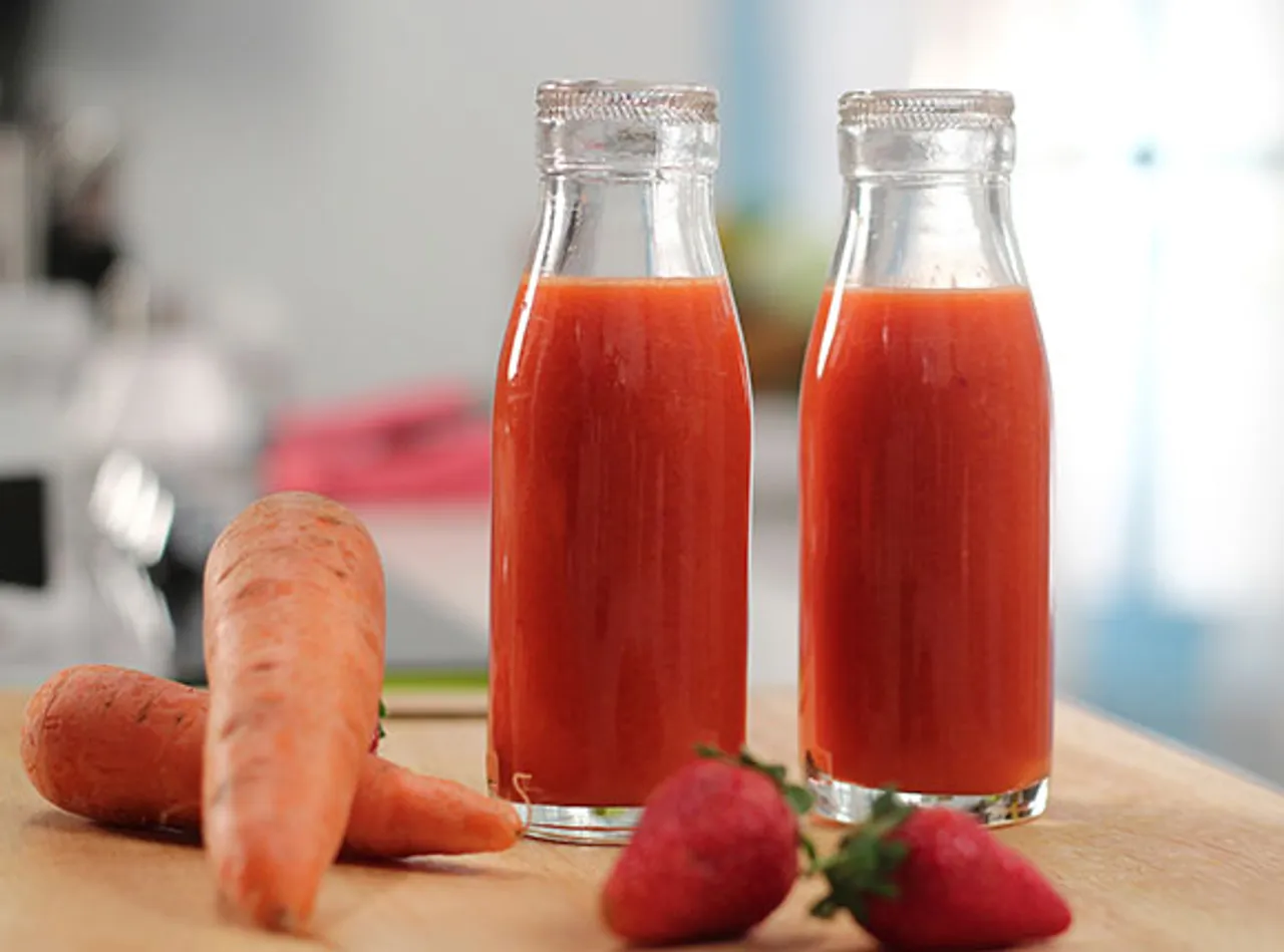 Strawberry Carrot Orange Juice