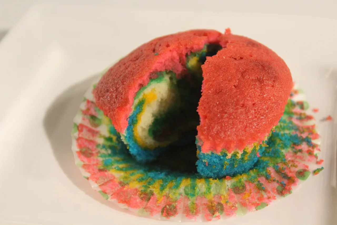 Rainbow Muffins