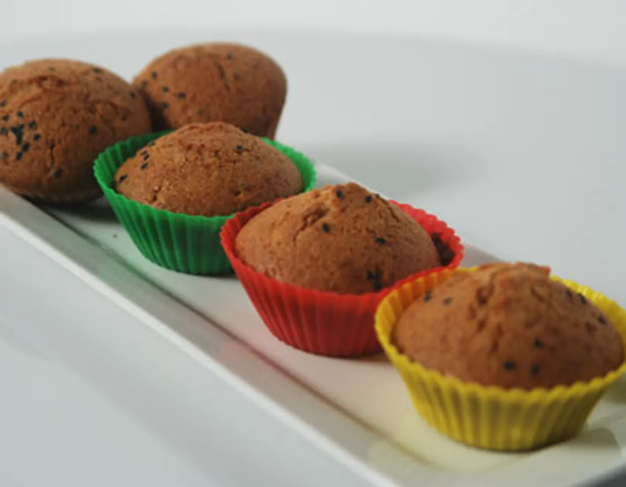 Orange Black Sesame Muffins