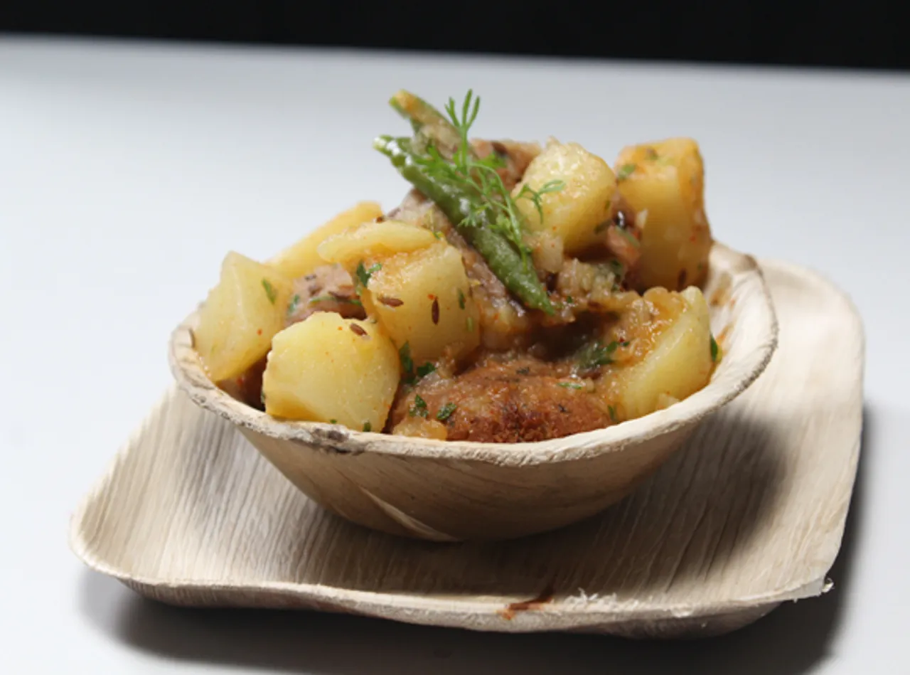 Sabudana Tikki with Aloo Bhaji