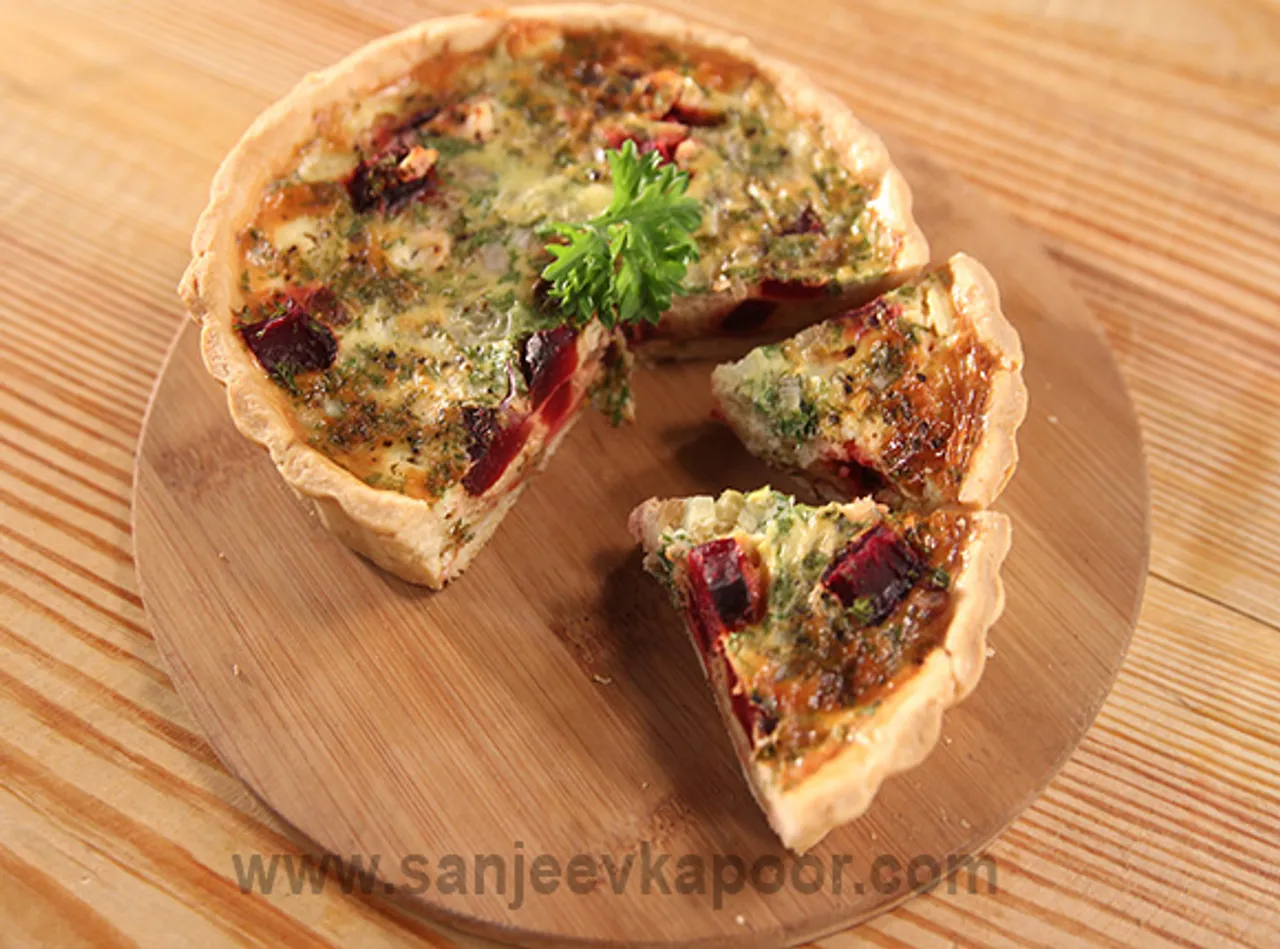 Roasted Beetroot Feta Tart