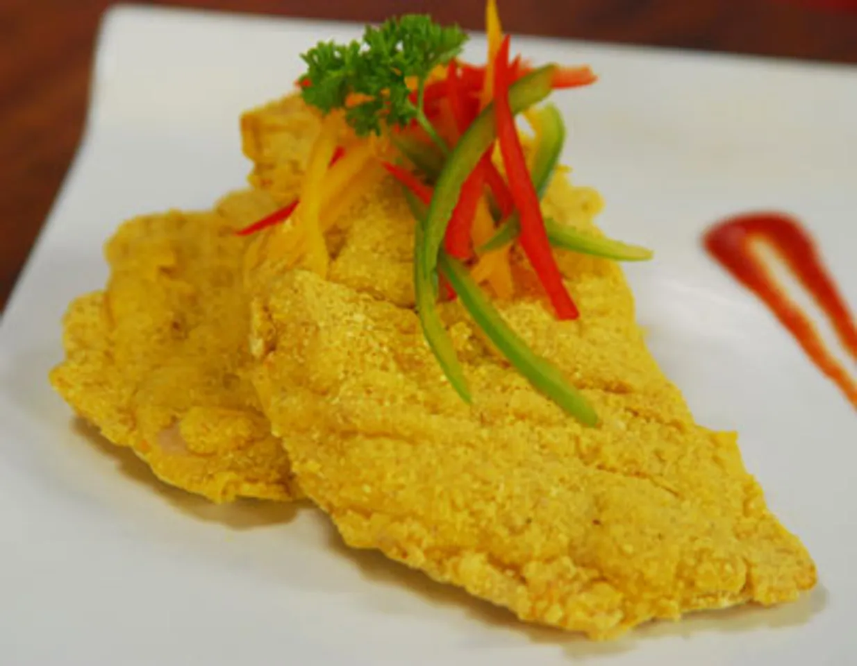 Oven-Fried Chicken And Cornmeal Crust