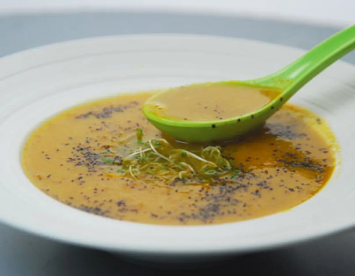 Roasted Carrot and Corn Soup