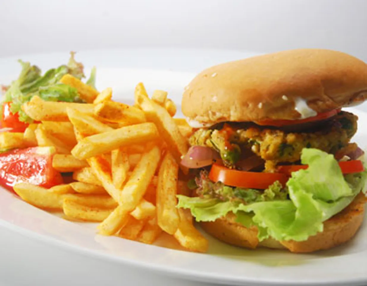 Matar Paneer Burger