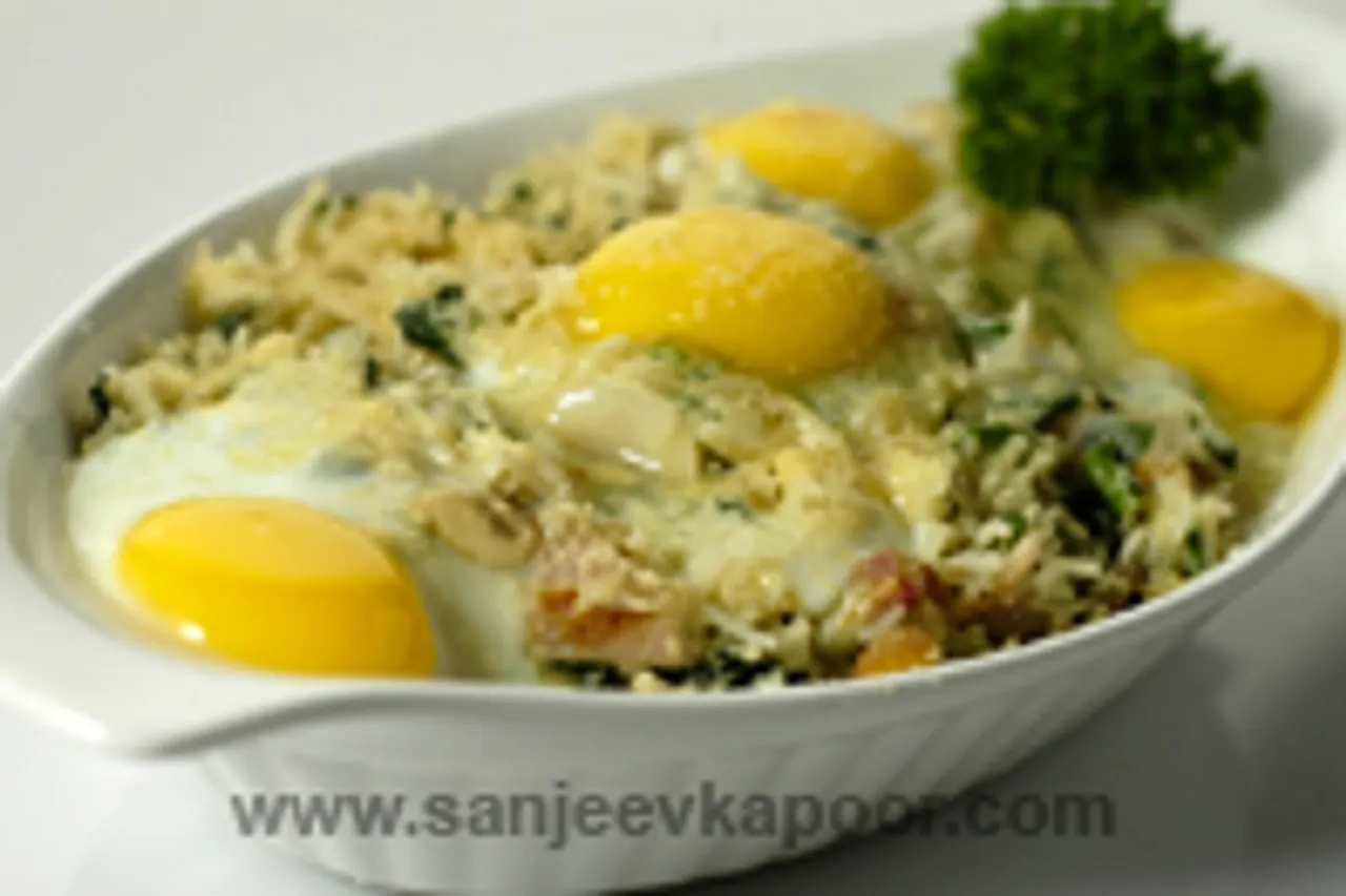 Baked Egg And Rice