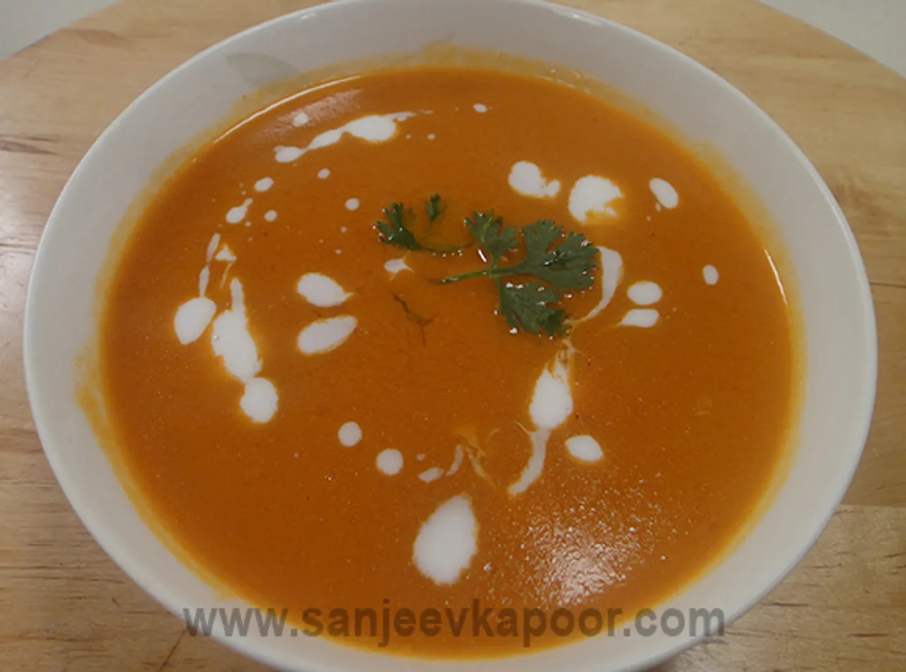 Tomato Carrot and Coconut Milk Soup