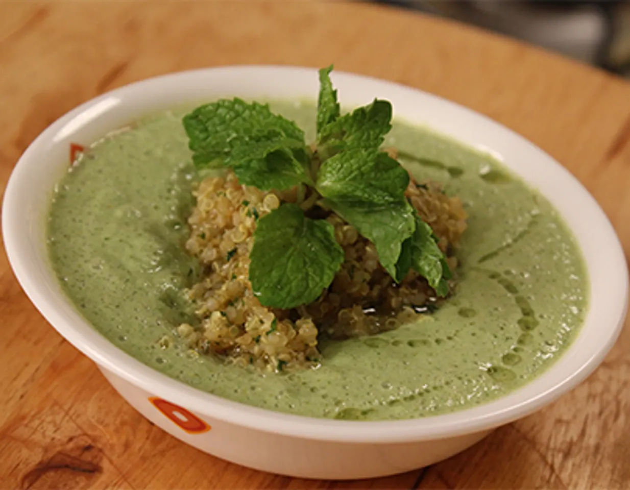 Cold Cucumber Soup with Quinoa