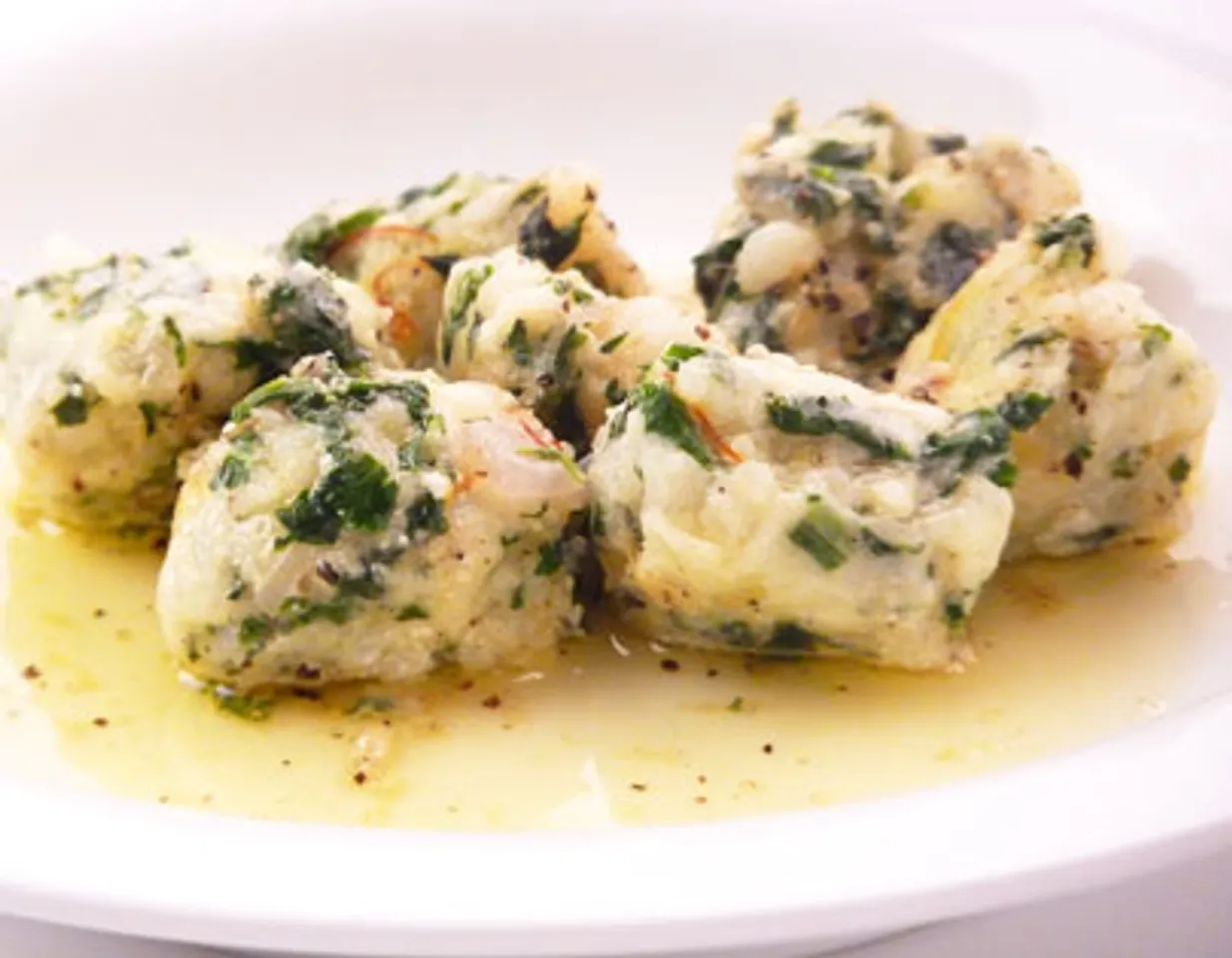 Potato And Spinach Gnocchi With Saffron