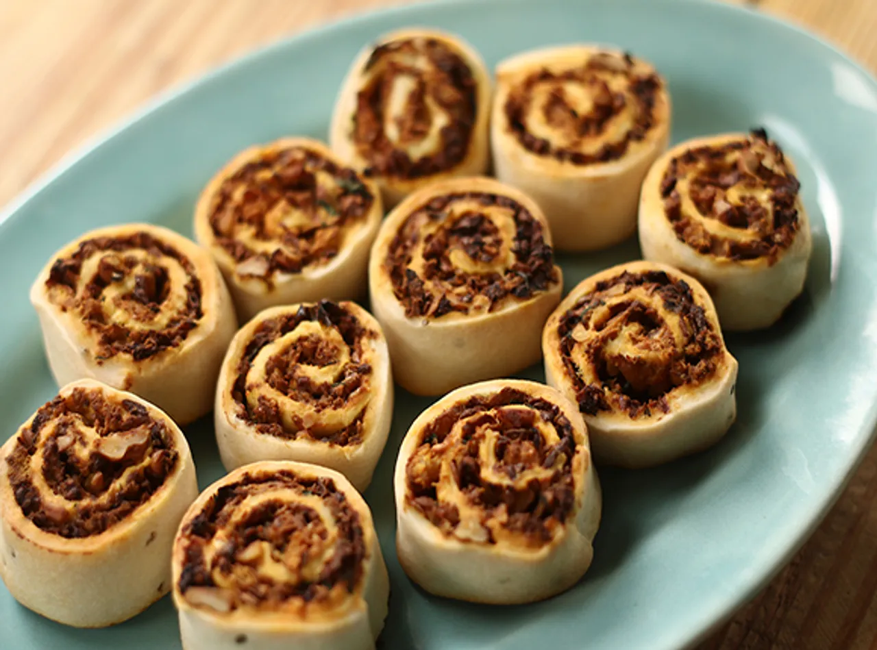 Chicken Walnut Pinwheels - SK Khazana