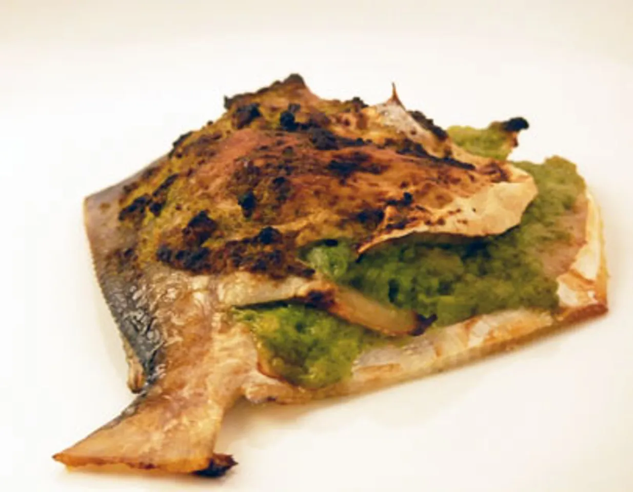 Baked Pomfret With Green Apple