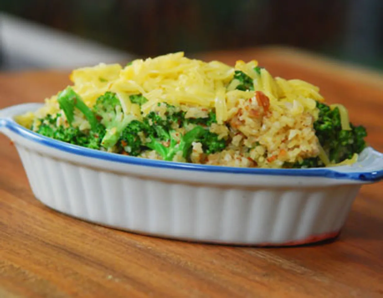 Baked Broccoli with Almonds