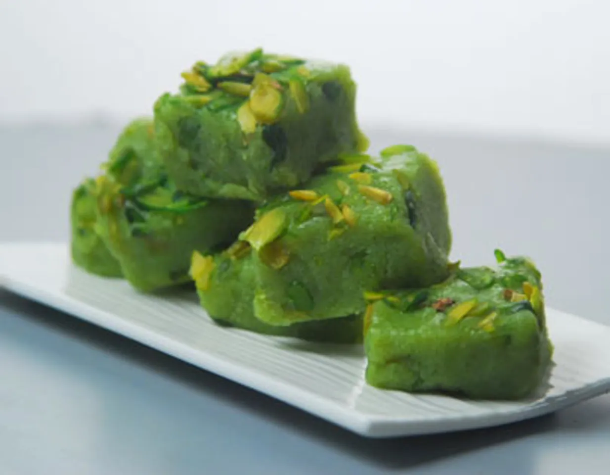 Green Peas and Pista Burfi