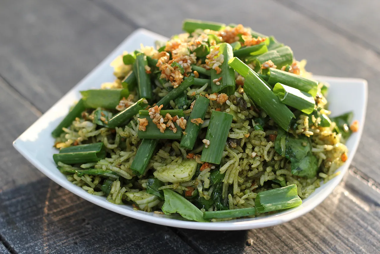 Spinach Fried Rice