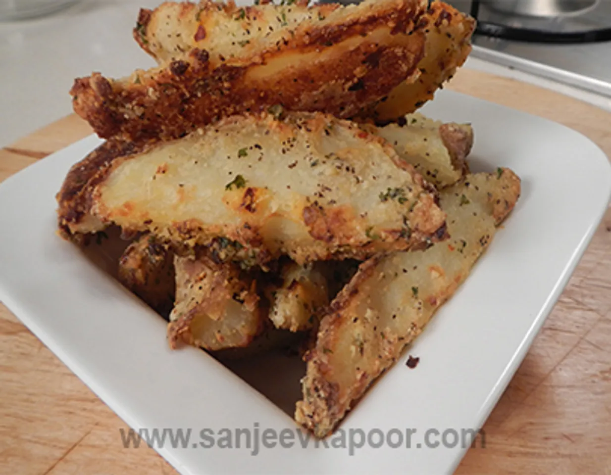 Parmesan Roasted Potato Wedges