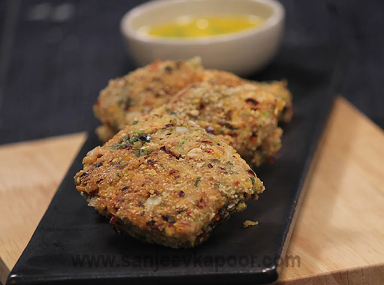 Nut Crusted Rawas with Lemon Butter Sauce