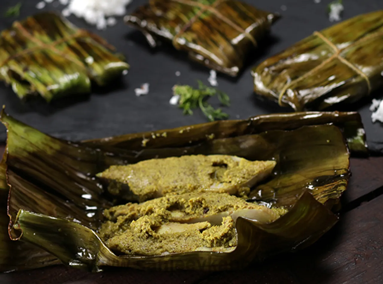Fried Fish in Banana Leaves