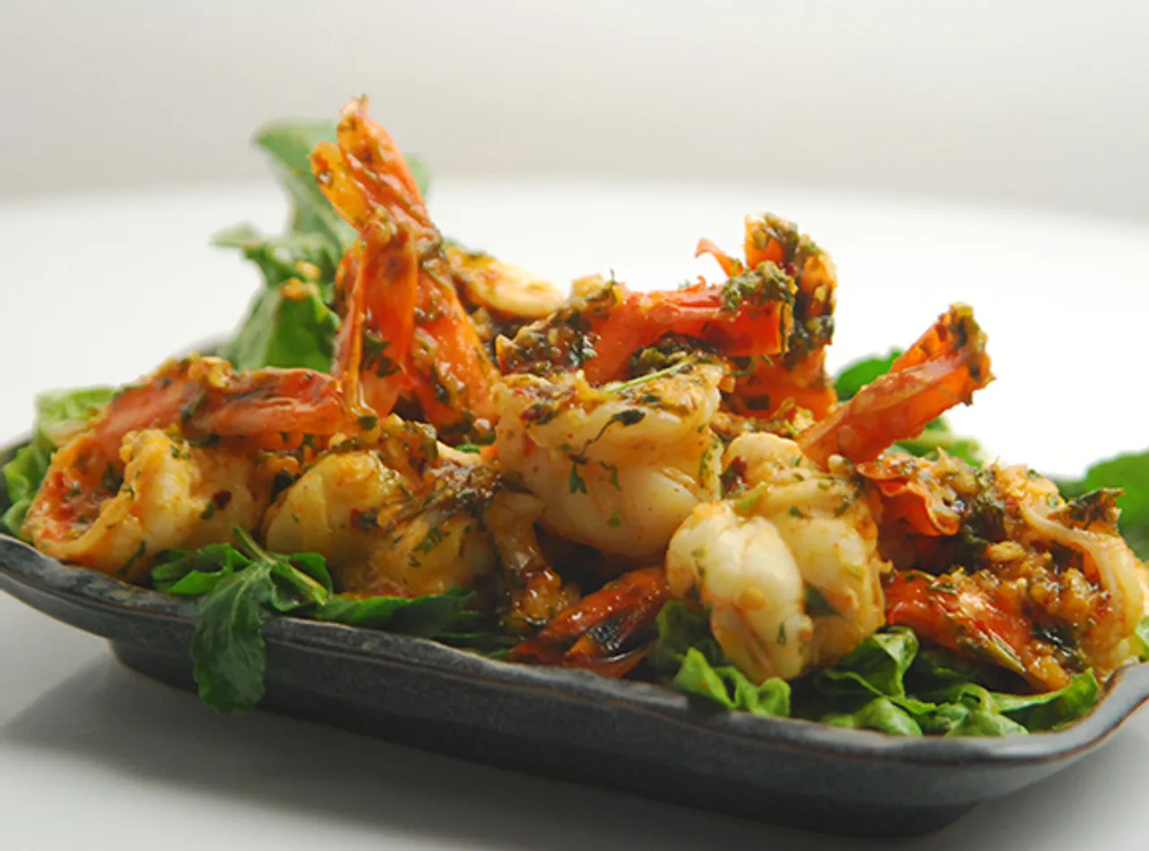 Chilli Garlic Shrimps-Cook Smart