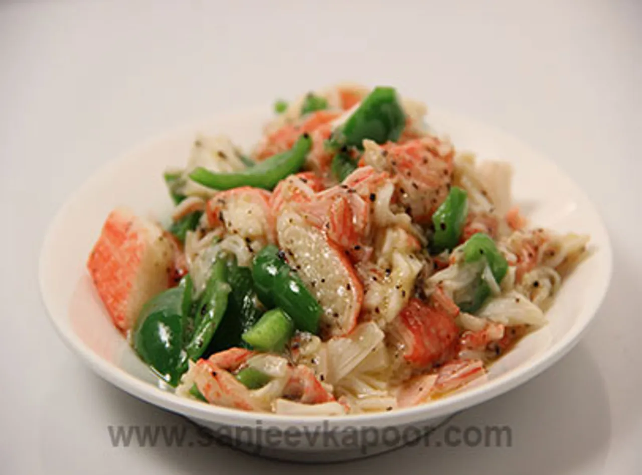 Butter Pepper Garlic Crabs