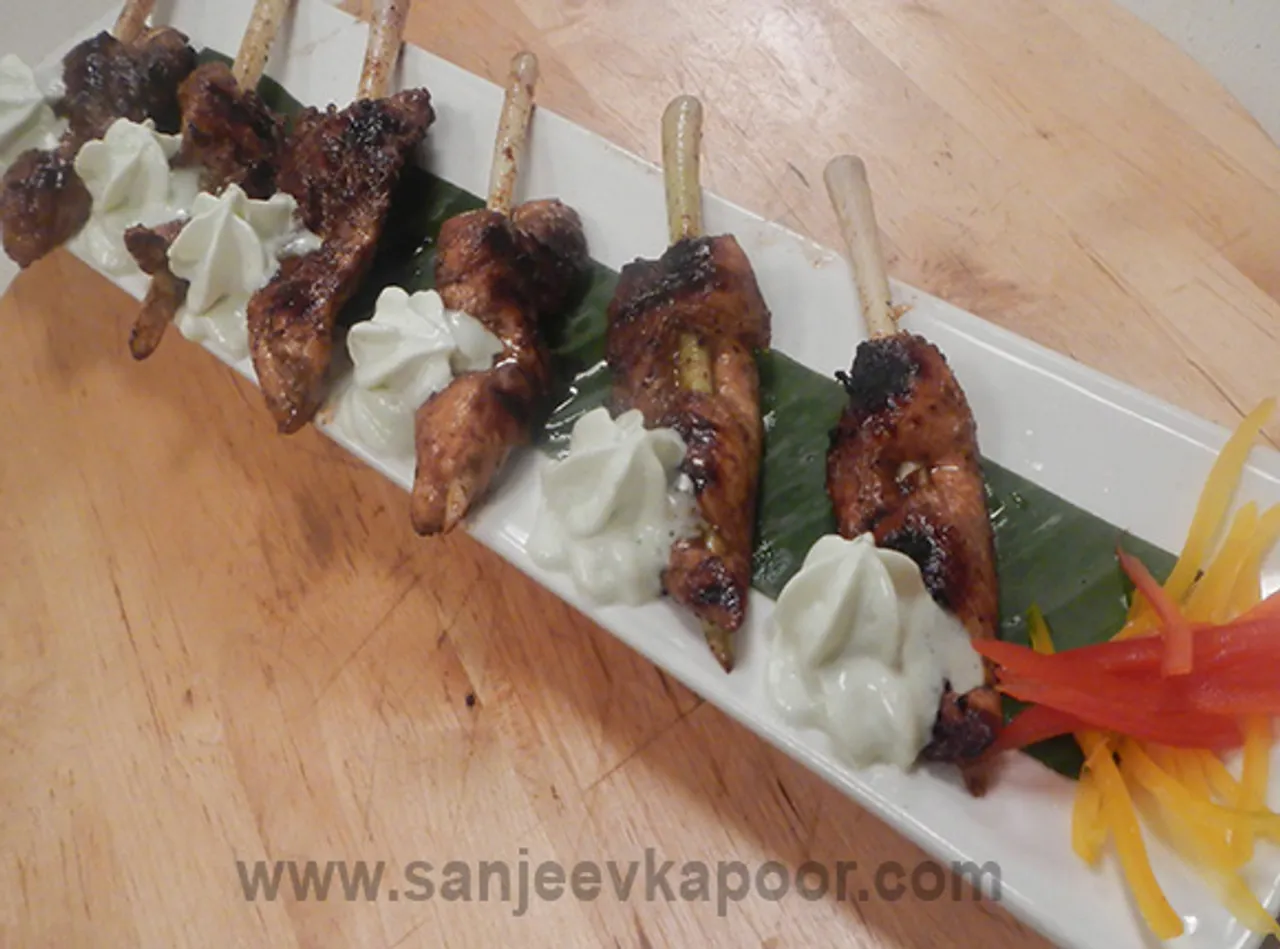 Pepper Soya Chicken Supremes with Wasabi Foam