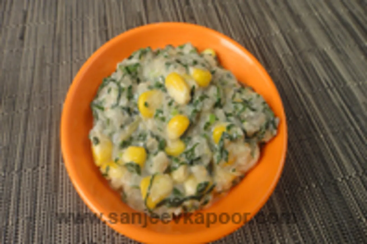 Palak Methi Aur Corn Ki Sabzi