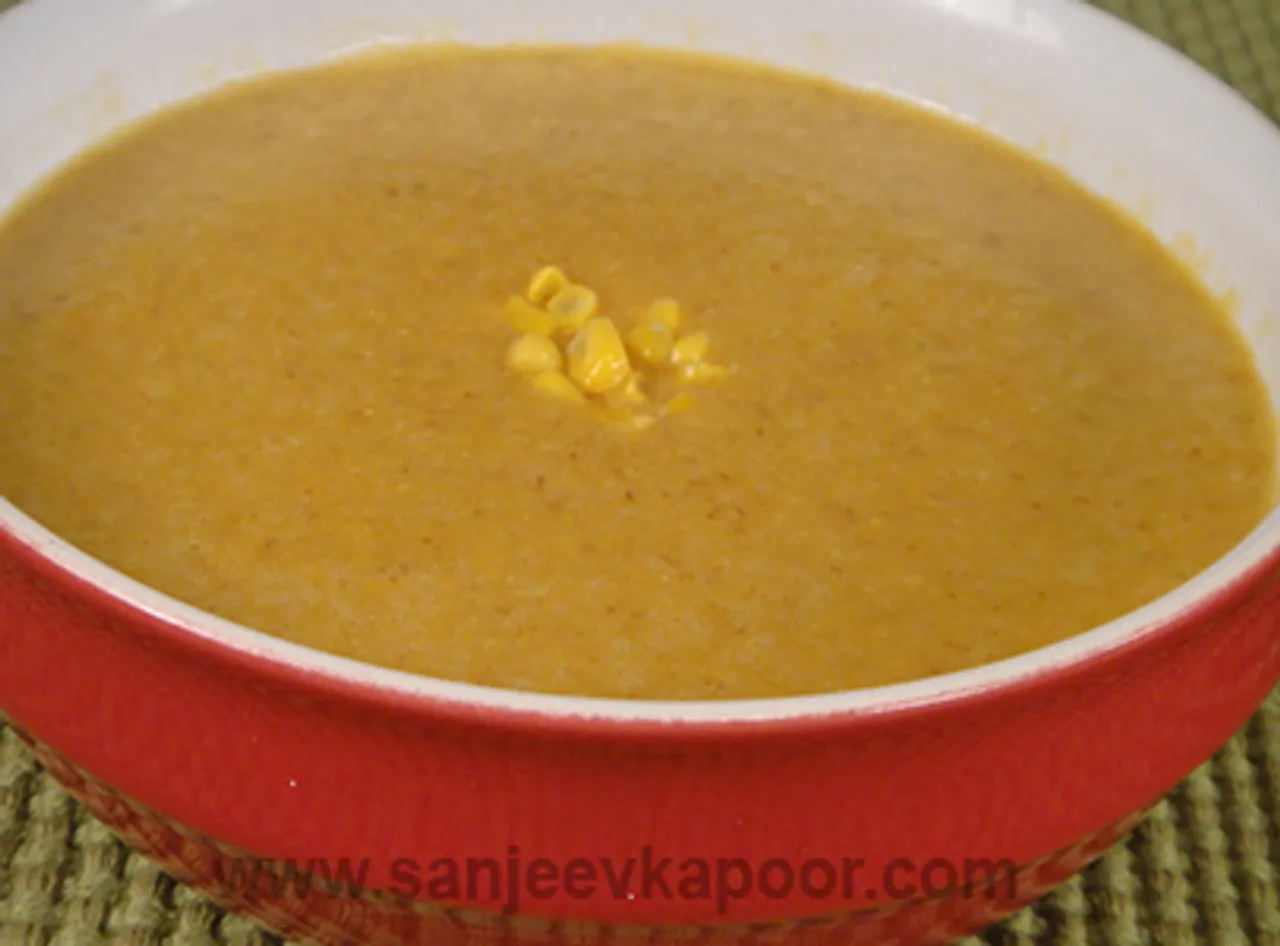 Curried Spiced Sweetcorn Soup