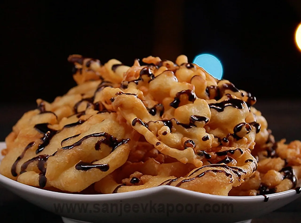Funnel Cake with Salt and Chocolate