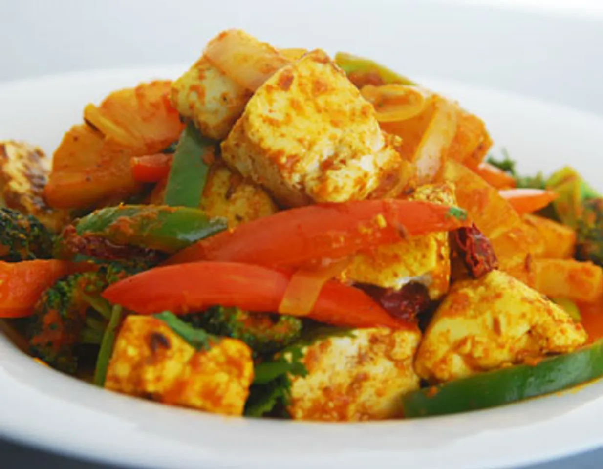 Paneer And Pineapple Stir Fry