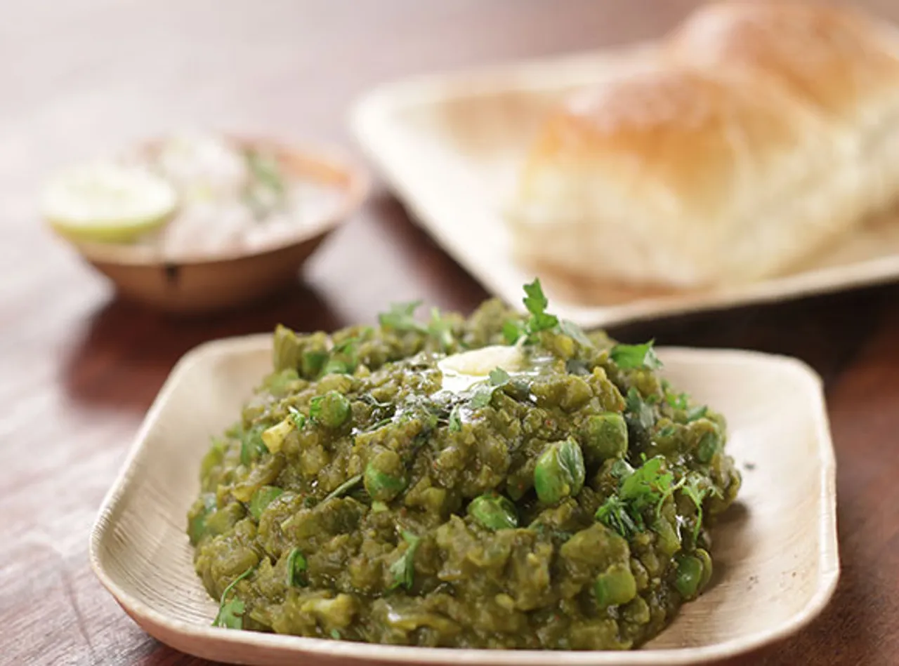 Hariyali Pav Bhaji-SK Khazana