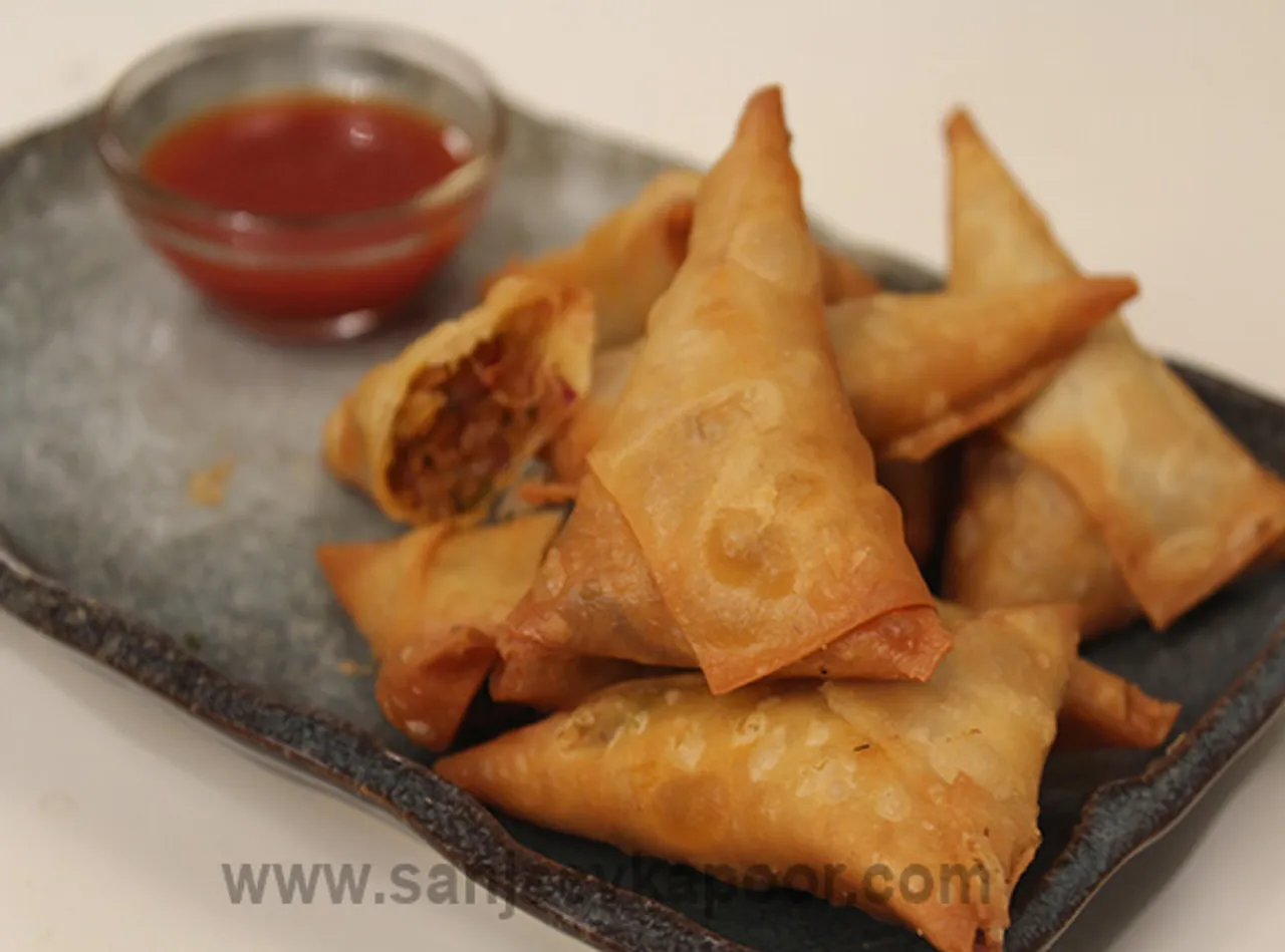 Poha and Onion Patti Samosa