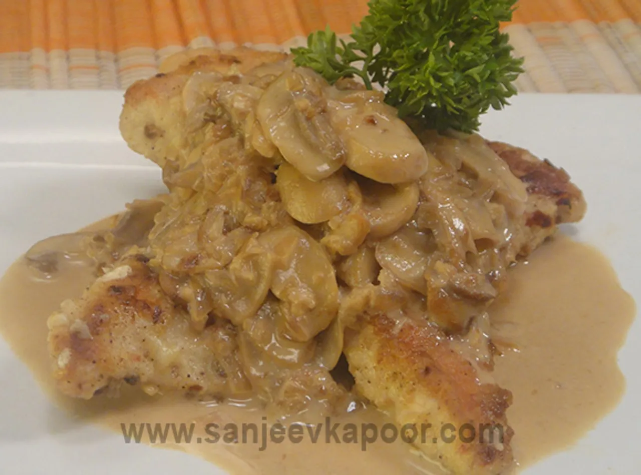 Chicken in Mushroom Lemon Sauce